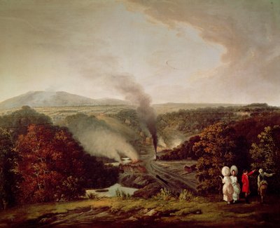 Afternoon view of Coalbrookdale, 1777 by William Williams